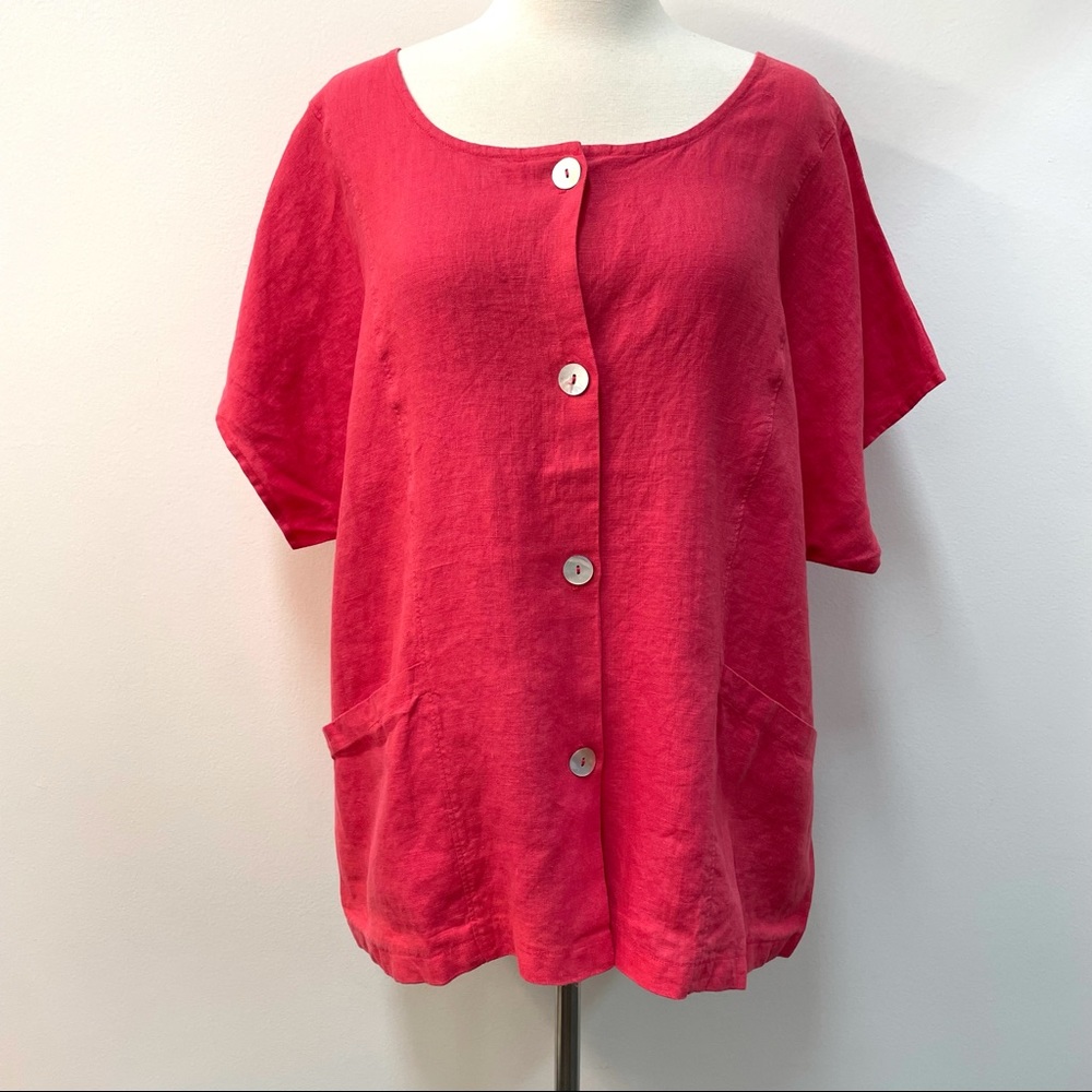 NWT Linnea 100% Linen Blouse